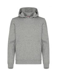 Clique Miami Hoody Junior – bluza z kapturem z bawełny i poliestru z recyklingu. Szare bluzy CLIQUE, bez wzorów, z bawełny, z kapturem. Za 153.11 zł.