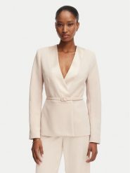 Rinascimento Marynarka CFC0128107003 Beżowy jasny Regular Fit. Brązowe marynarki i żakiety Rinascimento, xs, bez wzorów, z syntetyku. Za 759.99 zł.
