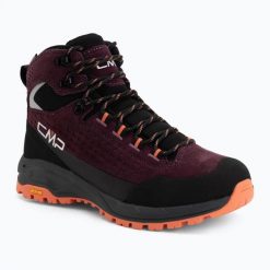Buty trekkingowe damskie CMP Vertyx Mid Waterproof. Czerwone trekkingi CMP, ze skóry, przed kolano, trekkingowe. Za 519.99 zł.
