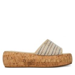 Klapki Roxy. Brązowe klapki Roxy, bez wzorów, bez obcasa. Za 111.99 zł.