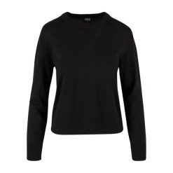 Sweter damski z okrągłym dekoltem Urban Classics. Czarne swetry Urban Classics, na zimę, bez wzorów, z materiału, bez ramiączek. Za 175.50 zł.