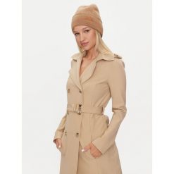 Czapka Liu Jo. Brązowe czapki Liu Jo, bez wzorów. Za 269.99 zł.