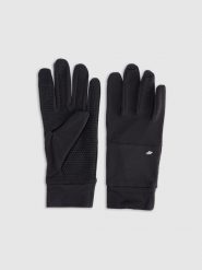 4F Rękawiczki dzianinowe Touch Screen uniseks - czarne XS. Czarne rękawiczki 4f, bez wzorów, z dzianiny. Za 79.99 zł.