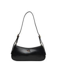 Calvin Klein Torebka Ck Small Shoulder Bag LV04F3170G Czarny. Czarne torebki klasyczne Calvin Klein, bez wzorów, ze skóry, bez dodatków. Za 429.99 zł.