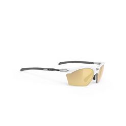Okulary RUDY PROJECT RYDON SLIM WHITE GLOSS - MULTILASER GOLD. Białe okulary przeciwsłoneczne Rudy Project, bez wzorów, sportowe. W wyprzedaży za 714.00 zł.