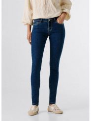 Pepe Jeans Dżinsy - Skinny fit - w kolorze granatowym rozmiar: W32/L32. Niebieskie jeansy Pepe Jeans, l, z aplikacjami, z podwyższonym stanem. Za 170.87 zł.