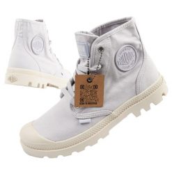 Buty za kostkę sportowe damskie Palladium Pampa Hi. Fioletowe obuwie sportowe Palladium, z jeansu, za kostkę, bez zapięcia. Za 239.00 zł.