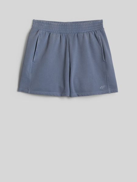 4F Spodenki dresowe damskie - denim M. Niebieskie szorty 4f, bez wzorów, z denimu. Za 89.99 zł.