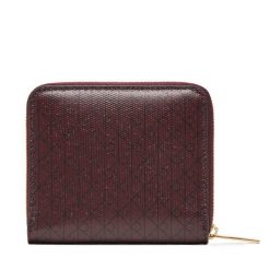 Mały Portfel Damski Calvin Klein. Czerwone portfele Calvin Klein, bez wzorów. Za 299.99 zł.