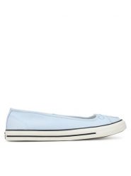 Converse Baleriny Chuck Taylor All Star Dainty A16215C Niebieski. Niebieskie baleriny Converse, bez wzorów, z materiału, bez obcasa. Za 299.99 zł.