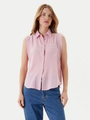 United Colors Of Benetton Koszula 5ONVDQ0C1 Różowy Regular Fit. Czerwone koszule United Colors of Benetton, xs, bez wzorów, z bawełny, bez kołnierzyka, bez ramiączek. Za 179.99 zł.