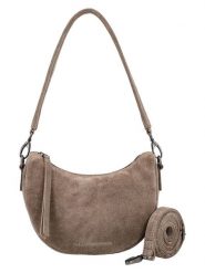 HIDE & STITCHES Skórzana torebka "Brazos" w kolorze szarobrązowym - 22 x 16 x 5,5 cm rozmiar: onesize. Brązowe torby na ramię HIDE & STITCHES, bez wzorów, z materiału, na ramię, bez dodatków. Za 130.99 zł.