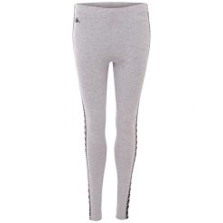 Legginsy damskie Kappa ISADOMA szare. Szare legginsy Kappa, l, bez wzorów, z bawełny, z podwyższonym stanem, długie. Za 39.99 zł.