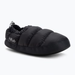 Kapcie Rab Down Hut. Czarne obuwie domowe RAB, bez wzorów, bez zapięcia. Za 249.99 zł.