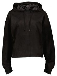 Guess Bluza w kolorze czarnym rozmiar: XS. Czarne bluzy Guess, xs, z aplikacjami, z kapturem. Za 105.38 zł.