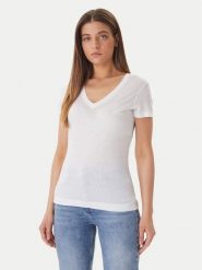 Guess T-Shirt W5GP31 KCSX2 Biały Classic Fit. Białe t-shirty Guess, s, z aplikacjami, z lyocellu, bez kołnierzyka, bez ramiączek. Za 209.99 zł.