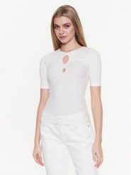 Ba&sh Bluzka Massiva 1E23MASS Écru Slim Fit. Bluzki Ba&sh, m, bez wzorów, z bawełny, bez kołnierzyka, bez ramiączek. Za 229.99 zł.