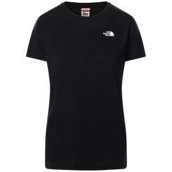 T-shirt sportowy z krótkim rękawem damski W Simple Dome. Czarne koszulki sportowe The North Face, bez wzorów, bez ramiączek. Za 109.99 zł.