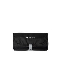 Kosmetyczka turystyczna Nomad Folded czarna. Czarne kufry i kosmetyczki VOLVEN, bez wzorów, bez dodatków. Za 69.99 zł.
