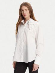 KARL LAGERFELD Koszula A2W11011 Biały Regular Fit. Białe koszule KARL LAGERFELD, bez wzorów, z bawełny, bez kołnierzyka, bez ramiączek. Za 759.99 zł.