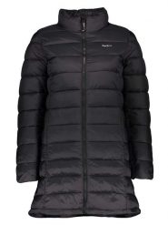 Pepe Jeans Płaszcz pikowany w kolorze czarnym rozmiar: L. Czarne płaszcze Pepe Jeans, l, bez wzorów, z jeansu, bez kaptura. Za 180.49 zł.