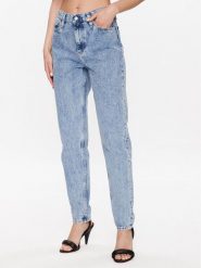 Calvin Klein Jeans Jeansy J20J221443 Niebieski Mom Fit. Niebieskie jeansy Calvin Klein Jeans, bez wzorów. Za 389.99 zł.
