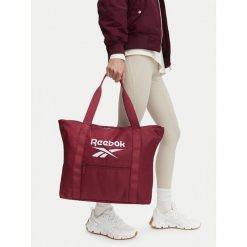 Torebka Reebok. Czerwone shopper Reebok, bez wzorów, bez dodatków. Za 79.99 zł.