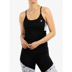 Top wspinaczkowy damski Ocun Arista. Czarne koszulki sportowe Ocun, bez wzorów, bez ramiączek. Za 119.99 zł.