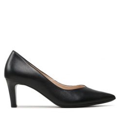 Szpilki HÖGL. Czarne szpilki Högl, bez wzorów, bez obcasa, na szpilce, bez zapięcia. Za 629.99 zł.