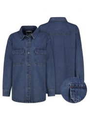 Sublevel Koszula dżinsowa w kolorze granatowym rozmiar: S. Niebieskie koszule Sublevel, s, bez wzorów, z bawełny, bez kołnierzyka, bez ramiączek. Za 82.83 zł.