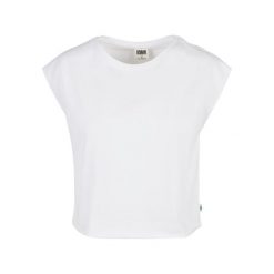 Koszulka damska Urban Classics organic short (Duże rozmiary). Białe bluzki Urban Classics, bez wzorów, bez kołnierzyka, bez ramiączek. Za 102.00 zł.