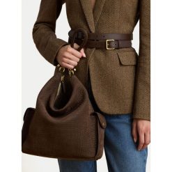 Torebka LAUREN RALPH LAUREN. Brązowe torebki klasyczne Lauren Ralph Lauren, bez wzorów, bez dodatków. Za 2,399.00 zł.