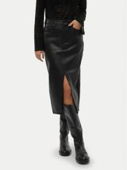 Vero Moda Spódnica z imitacji skóry Veri 10311707 Czarny Regular Fit. Czarne spódnice Vero Moda, xs, bez wzorów, ze skóry. Za 199.99 zł.