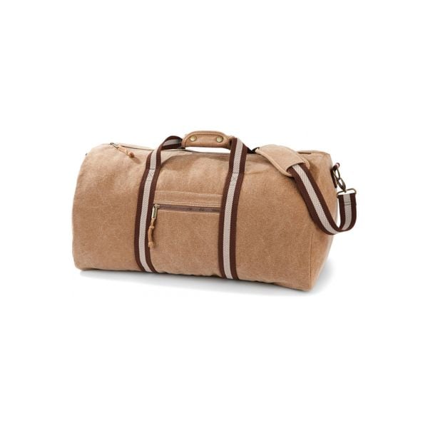 Płócienna torba podróżna Quadra Vintage. Białe torby na ramię QUADRA, bez wzorów, vintage, na ramię, bez dodatków. Za 172.00 zł.