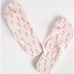 Klapki we flamingi - Różowy. Klapki Sinsay. Za 14.99 zł.