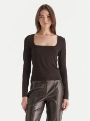 Vero Moda Bluzka Kanva 10336088 Brązowy Regular Fit. Brązowe bluzki Vero Moda, s, bez wzorów, z syntetyku, bez kołnierzyka, bez ramiączek. Za 99.99 zł.