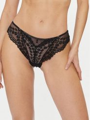 Hunkemöller Figi brazylijskie Daisy 202110 Czarny. Czarne figi Hunkemöller, xs, bez wzorów, z syntetyku. Za 49.99 zł.