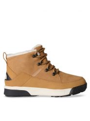 The North Face Botki Sierra Mid Lace Wp NF0A4T3XKOM Brązowy. Brązowe botki The North Face, bez wzorów, z nubiku, bez obcasa, na płaskiej podeszwie, bez zapięcia. Za 699.99 zł.