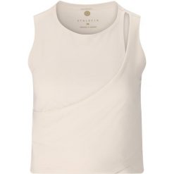 Damski tank top Athlecia Aisari. Brązowe topy Athlecia, bez wzorów, bez kołnierzyka, bez ramiączek. Za 127.50 zł.