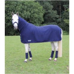 Koszula osuszająca dla konia z kołnierzem Waldhausen Economic. Niebieskie koszule WALDHAUSEN, bez wzorów, sportowe, bez kołnierzyka, bez ramiączek. Za 232.50 zł.