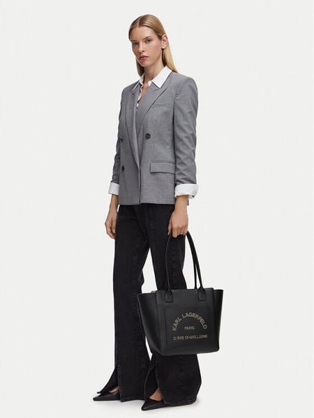 KARL LAGERFELD Torebka B3W30096 Czarny. Czarne shopper KARL LAGERFELD, bez wzorów, ze skóry, bez dodatków. Za 1,111.99 zł.