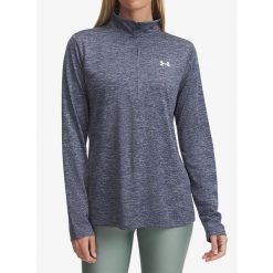 Bluza damska Under Armour UA Tech Twist 1/2 Zip. Niebieskie bluzy Under Armour, s, bez wzorów, bez kaptura. Za 146.99 zł.