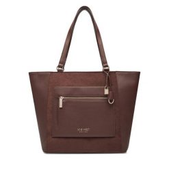Torebka Nine West. Brązowe torebki klasyczne Nine West, bez wzorów, bez dodatków. Za 249.99 zł.