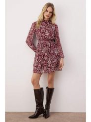 Trendyol Sukienka w kolorze różowym rozmiar: 34. Różowe sukienki Trendyol, bez wzorów, z tkaniny, bez kołnierzyka, bez ramiączek, mini. Za 65.99 zł.