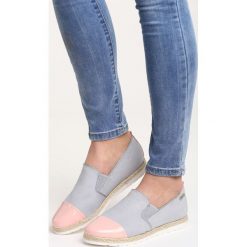 Szare Espadryle Phia. Szare espadryle Born2be, bez wzorów, ze skóry, bez obcasa, na płaskiej podeszwie, bez zapięcia. Za 59.99 zł.
