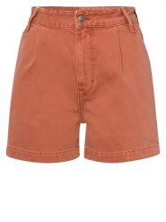 Cross Jeans Szorty dżinsowe w kolorze pomarańczowym rozmiar: W30. Pomarańczowe szorty Cross Jeans, z aplikacjami, z bawełny, z podwyższonym stanem. Za 114.44 zł.