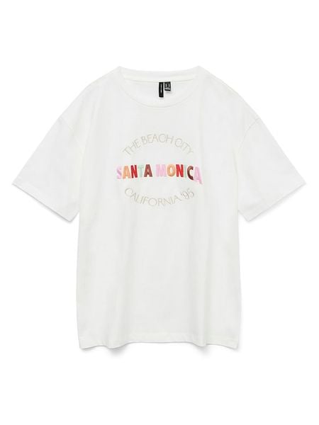 Vero Moda Koszulka w kolorze białym rozmiar: XS. Białe bluzki Vero Moda, xs, bez wzorów, z bawełny, bez kołnierzyka, bez ramiączek. Za 60.99 zł.