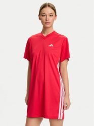 Adidas Sukienka codzienna Sport Craft Shift JZ8131 Czerwony Loose Fit. Czerwone sukienki Adidas, na co dzień, xs, bez wzorów, z syntetyku, sportowe, bez kołnierzyka, bez ramiączek, proste. Za 219.99 zł.