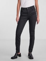 Pieces Dżinsy - Skinny fit - w kolorze czarnym rozmiar: XS. Czarne jeansy Pieces, xs, bez wzorów, z podwyższonym stanem. Za 66.00 zł.