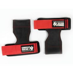 Uchwyty do podnoszenia - Czarny/Czerwony. Czarne rękawiczki GORILLA WEAR, bez wzorów, sportowe. Za 129.00 zł.